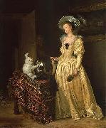 Jean Honore Fragonard Le chat angora oil on canvas